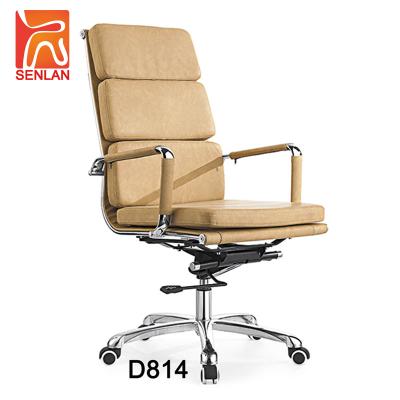 China D814 Boss D814 Luxury Ergonomic Workwell High Adjustable PU Executive Office Leather Back Chair for sale