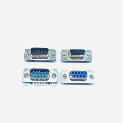 China d-sub right angle type slim 22 db SLIM D-SUB right angle / vertical d-sub pin db 22 db three row vga plug connector for sale