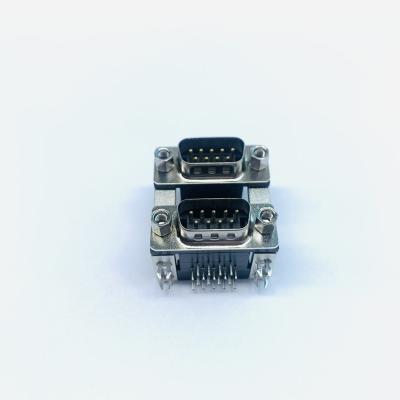 China Hot Selling Double Layer D-SUB Twin DB 22 Pin Female Socket Double Layer DB Connector D-SUB Double-Layer for sale