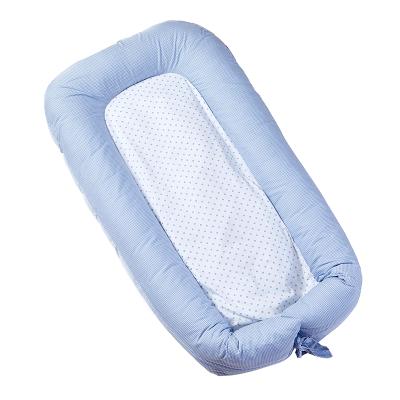 China COMFORTABLE AND BREATHABLE BLUE COTTON BABY SLEEP NEST for sale