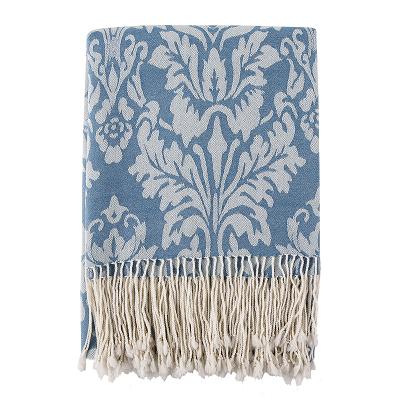 China Natural MACHINE WASHABLE 100% MERINO JACQUARD WOOL LUXURY EXTRA FINE THROW for sale