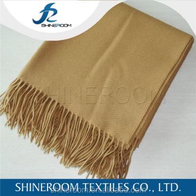 China Best Quality Inner Mongolia 100% Cashmere Single Throw Blanket for sale