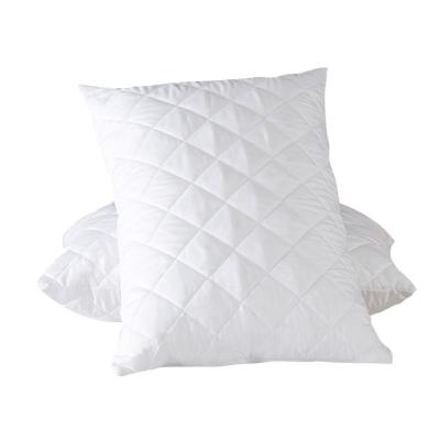 China Hotel Amazon Hot Sale Superfine Fiber Quilted Pillow Case Pillow Protector for sale