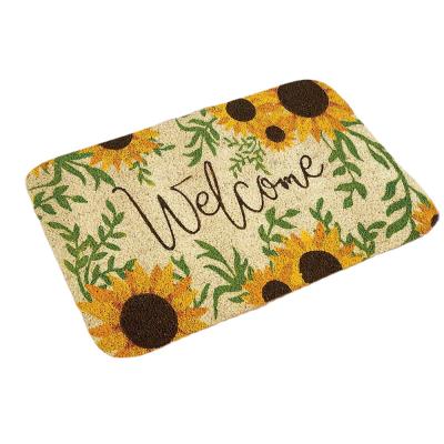 China Front Door Mat Machines Floor Absorbent Carpet Washable Welcome Room Foot Scrub Protective Kitchen Toilet Bath Non-slip Empty Door Mat for sale