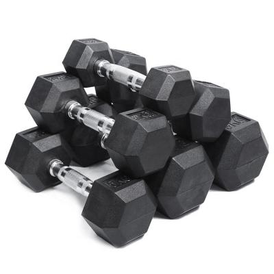 China Fitness Center Home Wholesale Bodybuilding Weightlifting Factory Use Hex High Quality Dumbbell for sale