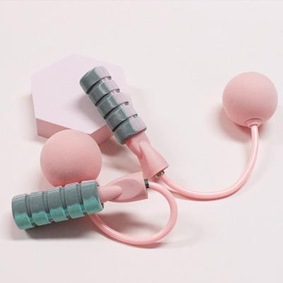 China PVC Rubber Rope Fitness Macaron pp Handle EVA Ball Professional Adjustable Cordless Jump Rope for sale