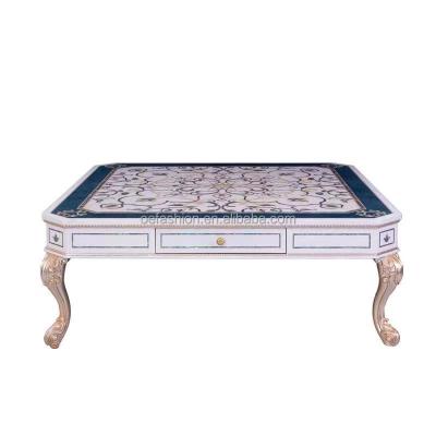 China EUROPEAN OE-FASHION Style Antique Furniture Table Living Room Table Solid Wood Wooden Coffee Table for sale