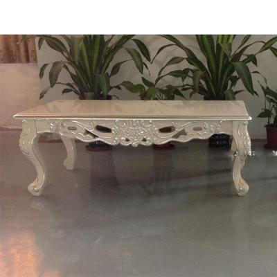 China OE-FASHION Eco-friendly simple white center table design cheap wooden coffee table for sale for sale