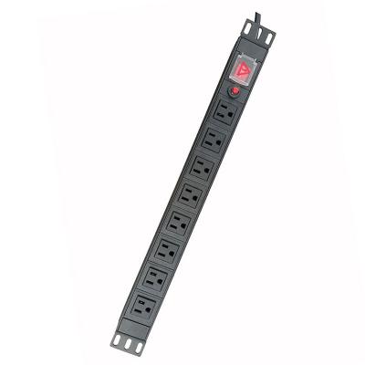 China For American standard rack 15A socket PDU, 220V with double-break switch, with indicator light prompt for sale