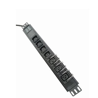 China Horizontal Rack Mounted 19Inch PDU IEC C13 And IEC C19 Socket T-4C133C19-16-1.5 for sale