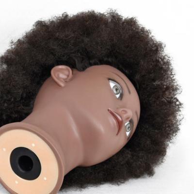 China Regular Wave 100% Real Hair Mannequin Head With Wig For Photography Styling Human Hair Dummy Afro Kinky Mannequin Head for sale