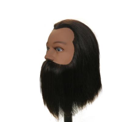 China Straight hair Human Hair Wig Head Mannequin Display Dummy Realistic Training Heads With Hair Dolls Male Mannequin Heads for sale