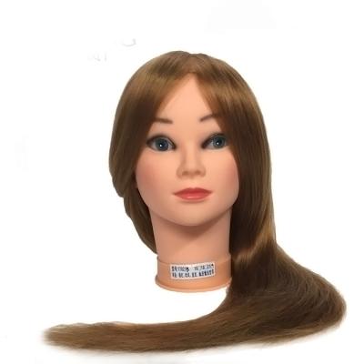 China Cosmetology Mannequin Heads Wholesale Custom Light Color Heads For Hairdressing Straight Hair Style Dummy Head For Braiding Hair Mannequin Doll for sale