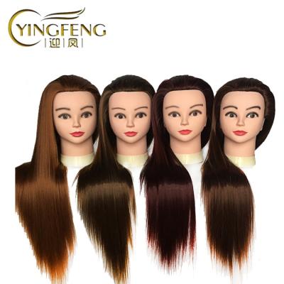 China Cosmetology Mannequin Heads Wholesale training mannequin head Beauty salon hairdressing hair training synthetic hair dummy doll for sale