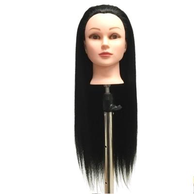 China Cosmetology Mannequin Heads High Quality Hair Make Up Mannequin Head Model Head For  Braiding Manikin Training Head With Hair for sale