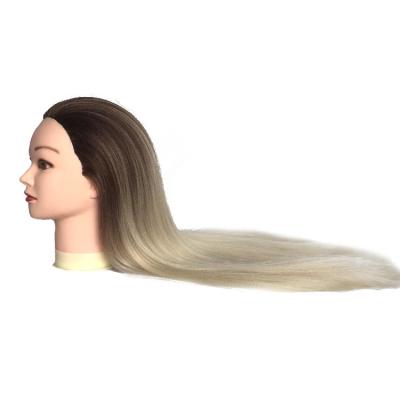 China Cosmetology Mannequin Heads High Quality Ombre Color Yaki Hair  Hairdresser Cosmetology Mannequin Manikin Training Head Hair Hairingrid Mannequin Head for sale