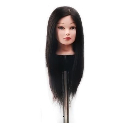 China Dyed Bleached Factory Outlet Doll Barber mannequin Head Human Hair Mannequins With 22