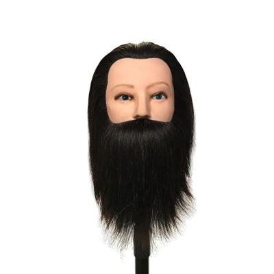 China Straight hair 100% Human Hair Manniquin Men Head With Hair For Training Wig Head Mannequin Display Training Head Human Hair for sale