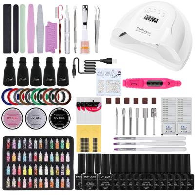 China High Quality NEW ARRIVAL OEM/ODM Finger Nail+Foot Nail Full Set Beginner Nail Care Manicure Kit Pro Kit Manicure Pedicure Manicure Kit for sale