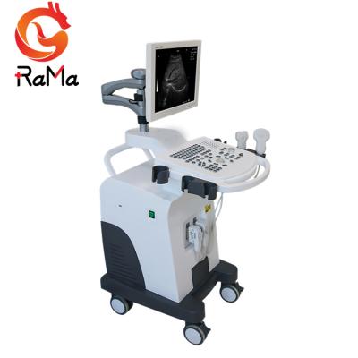 China China 350 Medical Metal Trolley B/W Ultrasound Scanner 15 Inch LED Ultrasound Instruments ISO for sale