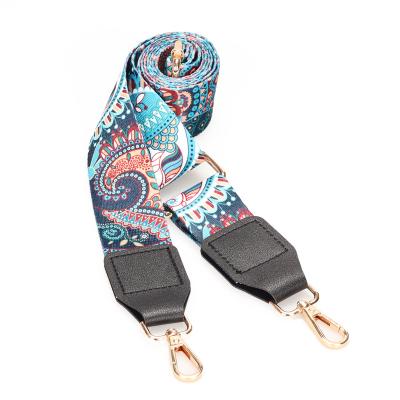 China Bags Decoration Decorate Custom Printing Jacquard Acceptable Logo Strap Handbag Accessories Polyester Shoulder Strap for sale