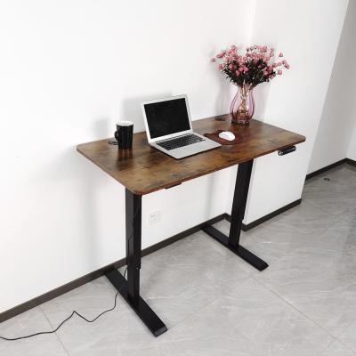 China Two Tier Adjustable Legs Sit Stand Office Desk Electric Lift (Height) Single Motor Adjustable Height for sale