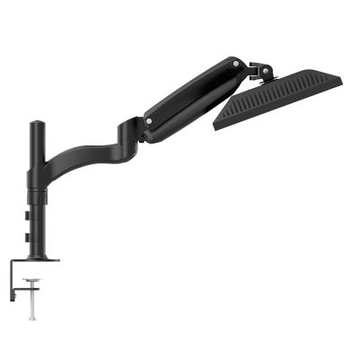 China Adjustable Shock Mount Computer Monitor Single Stand Bracket Shock Mount Articulating Arm for sale