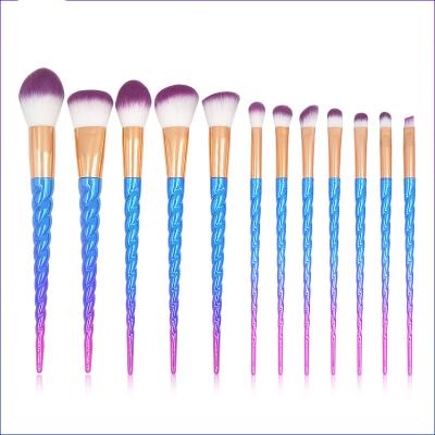 China Angular Blush Hot Sales 12PCS Advanced Synthetic Hair Makeup Brushes Modern Makeup Brush Set Maquiagem for sale