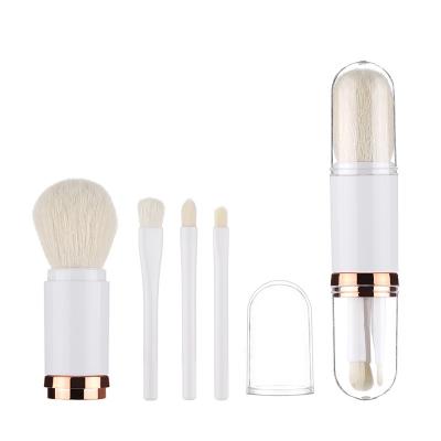 China 2021 New Designed Spot Brush Telescopic Safe 4 in 1 Popular Makeup Brush Makeup Brush Eyebrow Brush for sale