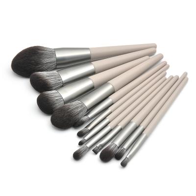 China Angular Blush Full Set Hot Selling 12 Pieces Marble Fiber Makeup Brush Set Eye Beauty Tool Soft Marble Brush for sale