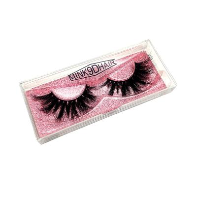 China Qingdao 20MM handmade eyelash manufacturer wholesale natural thick 3d mink eyelashes for sale