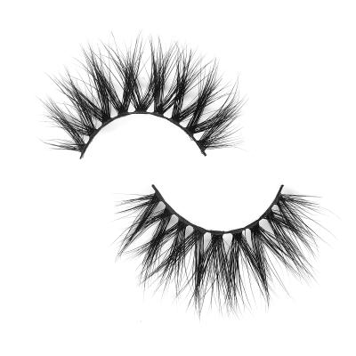 China Factory Wholesale Natural Soft Stock False 3D Eyelashes Mink Eyelashes Thick 20mm Pairs Boxed for sale