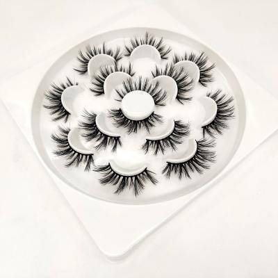 China Thick Cost Effective 3D False Mink Eyelashes European And American Hybrid Simulation Magnified Eyelashes for sale