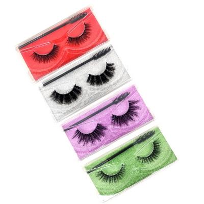 China Wholesale New Arrival High Quality Private Label False Mink Curved Eyelashes Natural Thick for sale