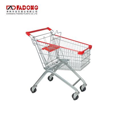 China Unfolding Heavy Duty Wholesale Hand Push Changshu Shopping Cart Trolley for sale