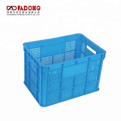 China Customized Sustainable Stackable Plastic Vegetable Washing Shopping Basket for sale