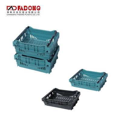 China Mesh Viable Folding Style Plastic Storage Baskets For Fruit And Vegetable Storage for sale