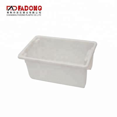 China Recyclable Stackable Plastic Mesh Crate Storage Box for sale