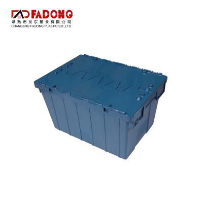 China Eco-friendly Wholesale Mobile Turnover Storage Crate Raw Plastic Box With Lid for sale