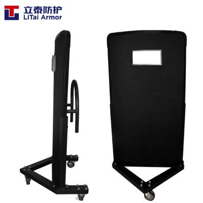 China Bulletproof Armor Shield Police NIJ IV Army Military Tactical Handheld Rifle Heavy Duty Shield Bulletproof Shield with Wheels for sale