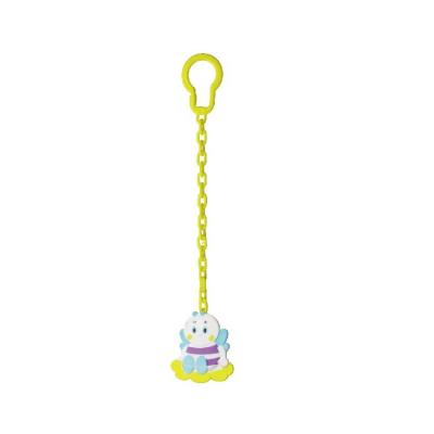 China Soother Free Custom Plastic Animal Pacifier Clip Baby Chain BPA Food Grade Dummy Clip Chain for sale