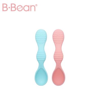 China Food Grade BPA Free Soft Chew Free Silicone Baby Safety Silicone Feeding Spoon Training Set for Babies and Toddlers for sale