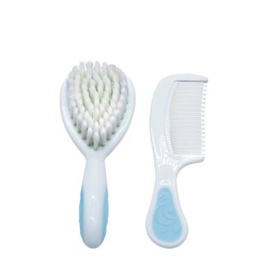 China 100% Food Grade & Wholesale Eco-Friendly BBean Baby Comb And Reading Brush With Soft Bristle Brush And Comb for sale