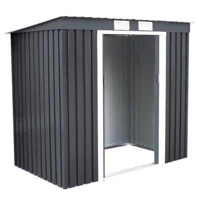 China Easily Assembled Good Quality Galvanized Steel Sheet Metal Garden Shed For Shop Tools for sale