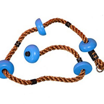 China Easy Climbing PE Set Tree Rope With Disc Swing For Outdoor Playground for sale