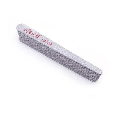 China Nail Care Wholesales Private Label Drop Form Gray Nail File for sale