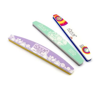 China Nail Care Personalize 100/180 Grit File One Side Buffer Washable One Side Nail File for sale