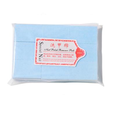 China Wholesale DIY Manicure Nail Salon Nail Polish Remover Hard Material Cotton Pads Disposable Nail Cleaning Pads for sale