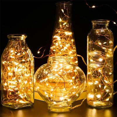 China Other Light Operated Luces Navide Led Copper Wire Battery Copper Wire Christmas Light Fairy String Lights For Outdoor Decoration for sale