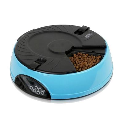 China Plastic Latest Technology Safe And Reliable Smart Round Timing Automatic Pet Food Feeder for sale